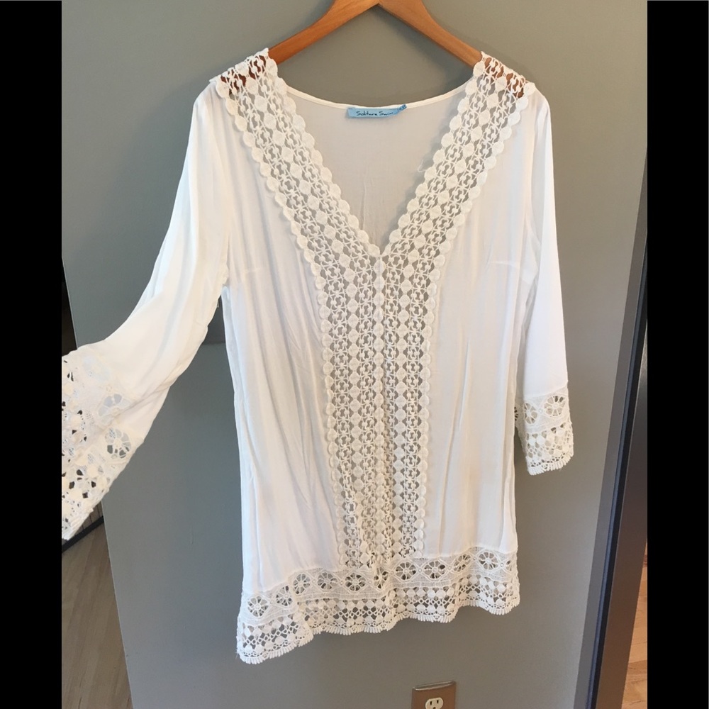 Elegant beach cover-up